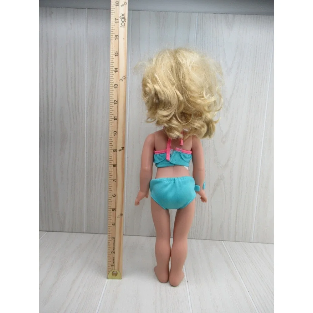 Cititoy My Life doll blond hair blue open close eyes blue  bikini swim suit 2016